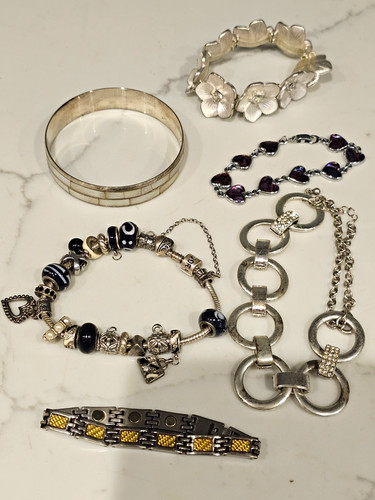 Vintage and modern bracelets - vintage,