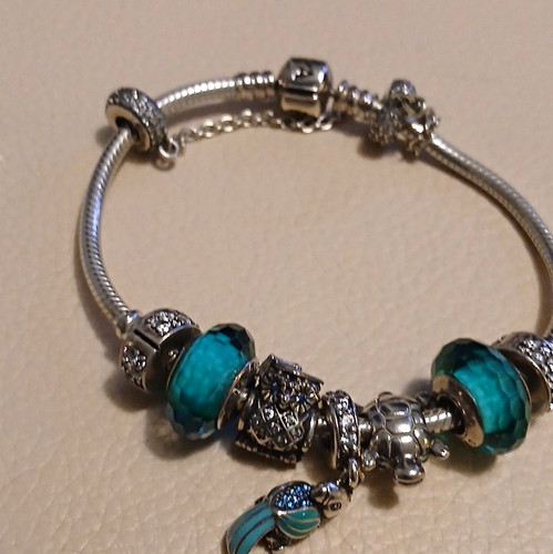 Pandora signed silver snake - pandora,