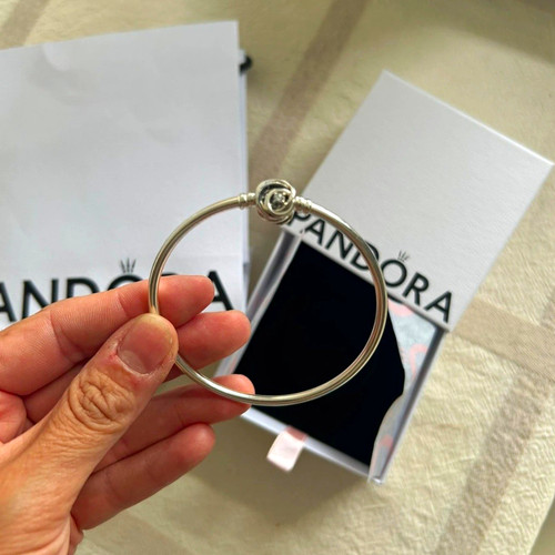 Pandora silver bangle bracelet - pandora,