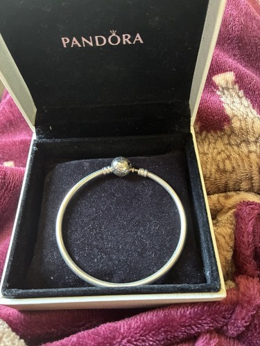 Pandora silver metal bangle - silver,