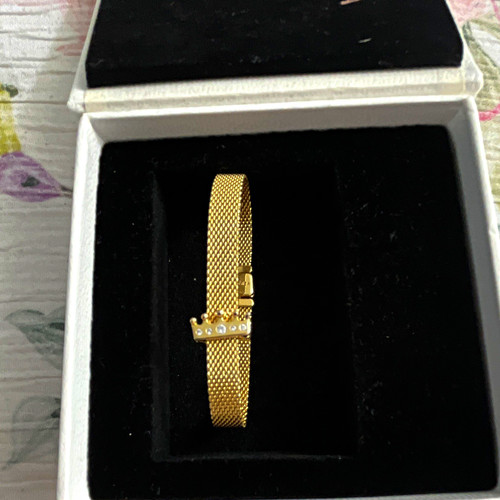 Pandora gold mesh - mesh, bracelet