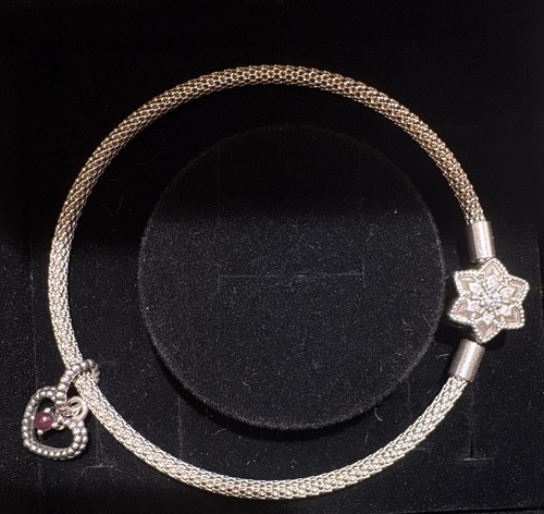 Pandora silver mesh - , star