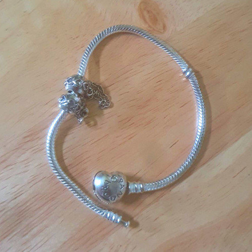 Pandora silver tone - pandora, snake