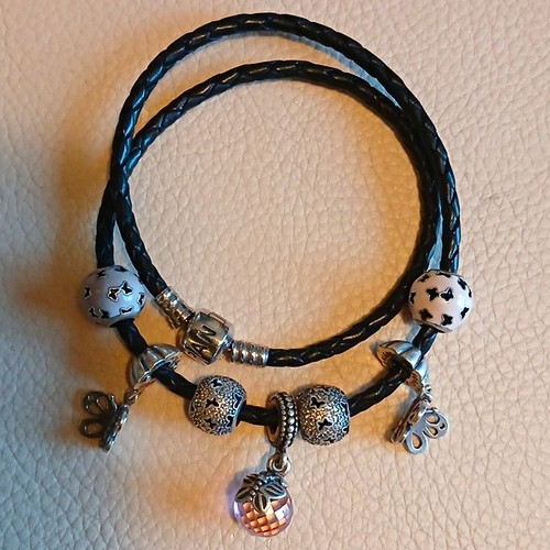 Pandora signed black braided - pandora,