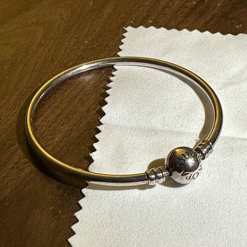 Pandora signed silver tone - pandora, silver-tone