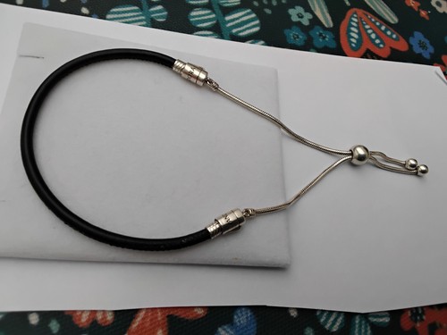 Pandora leather bracelet 17cm - leather,