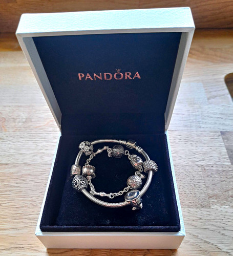 Pandora silver chain - pandora, charm
