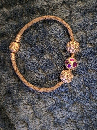 Pandora braided leather charm - pandora,