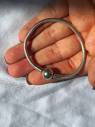 Pandora silver snake chain - silver,
