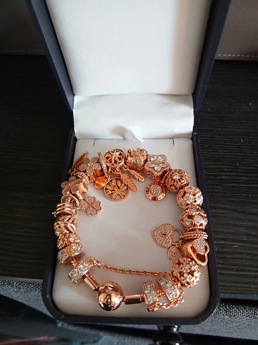 Pandora rose gold - gold, plated