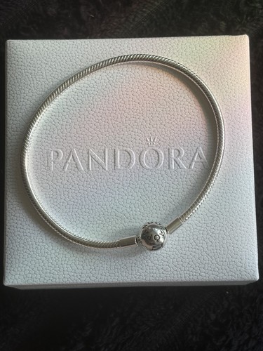 Pandora signed silver snake - signed,