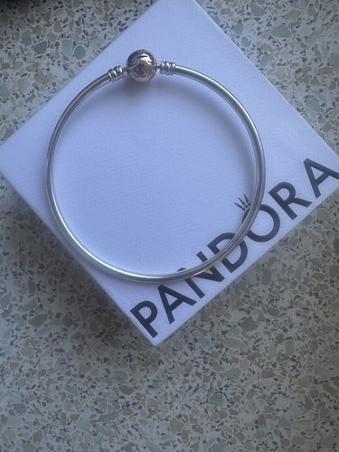 Pandora bangle with rose ball - with,