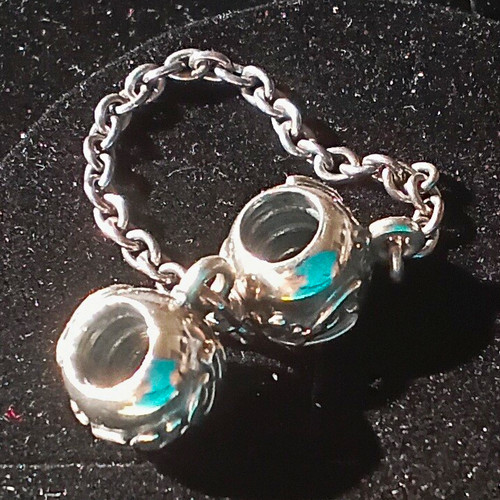 Silver pandora bracelet - pandora, safety