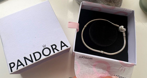 Pandora silver chain charm - chain,