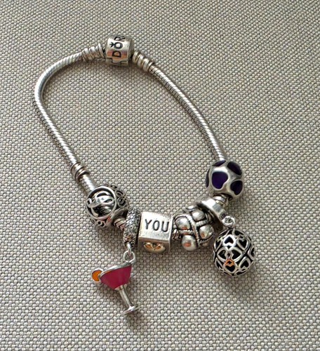 Pandora silver snake bracelet - silver,