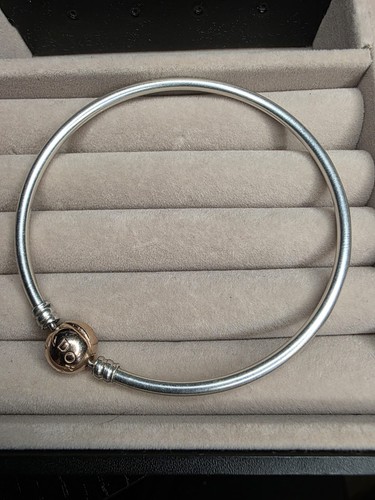 Pandora moments silver bangle - silver,