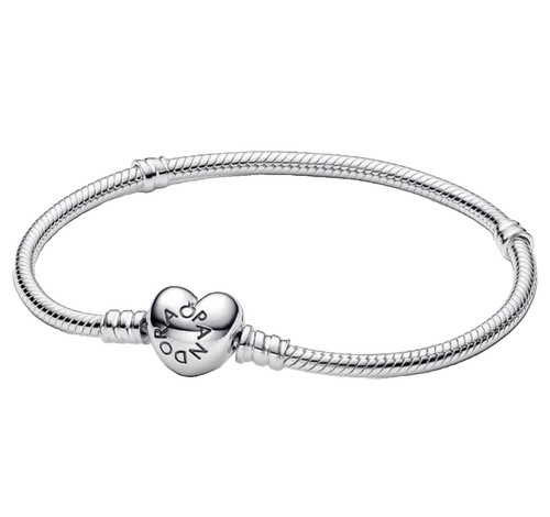 Pandora moments heart - moments, clasp