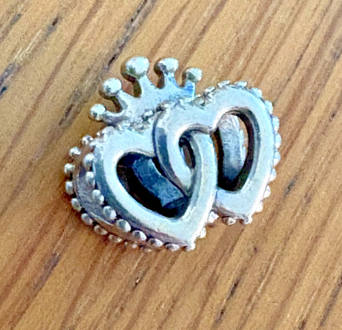 Pandora double heart crown - double,