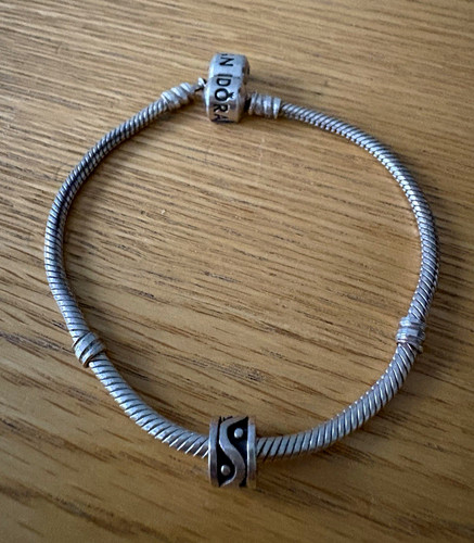 Pandora silver tone snake - silver,