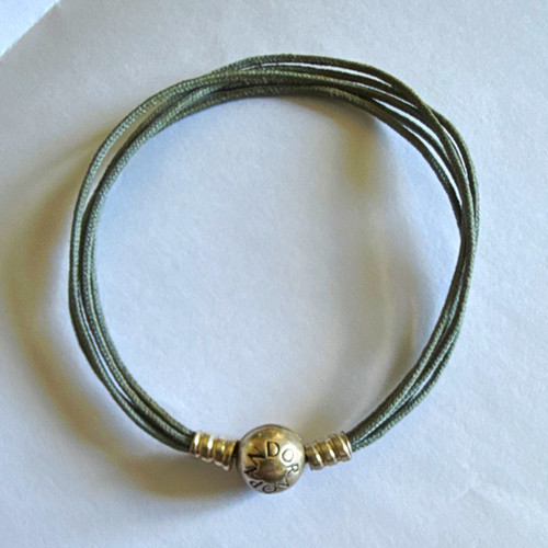 Pandora grey cord charm - grey,