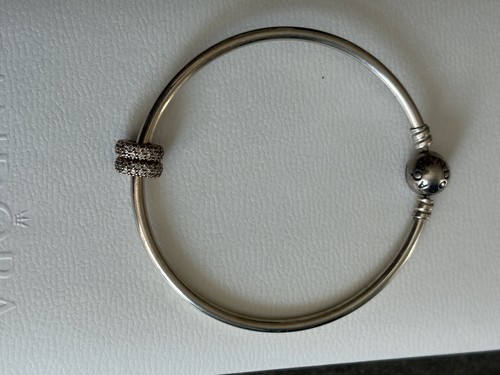 Pandora sterling silver bangle - sterling,